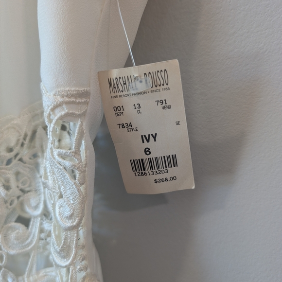 Vintage Joseph Ribkoff Cream Lace Midi Dress - Picture 3 of 13